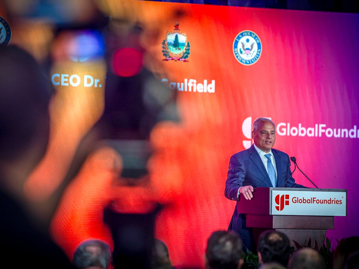 GlobalFoundries, state officials celebrate funding for Essex Junction chip plant