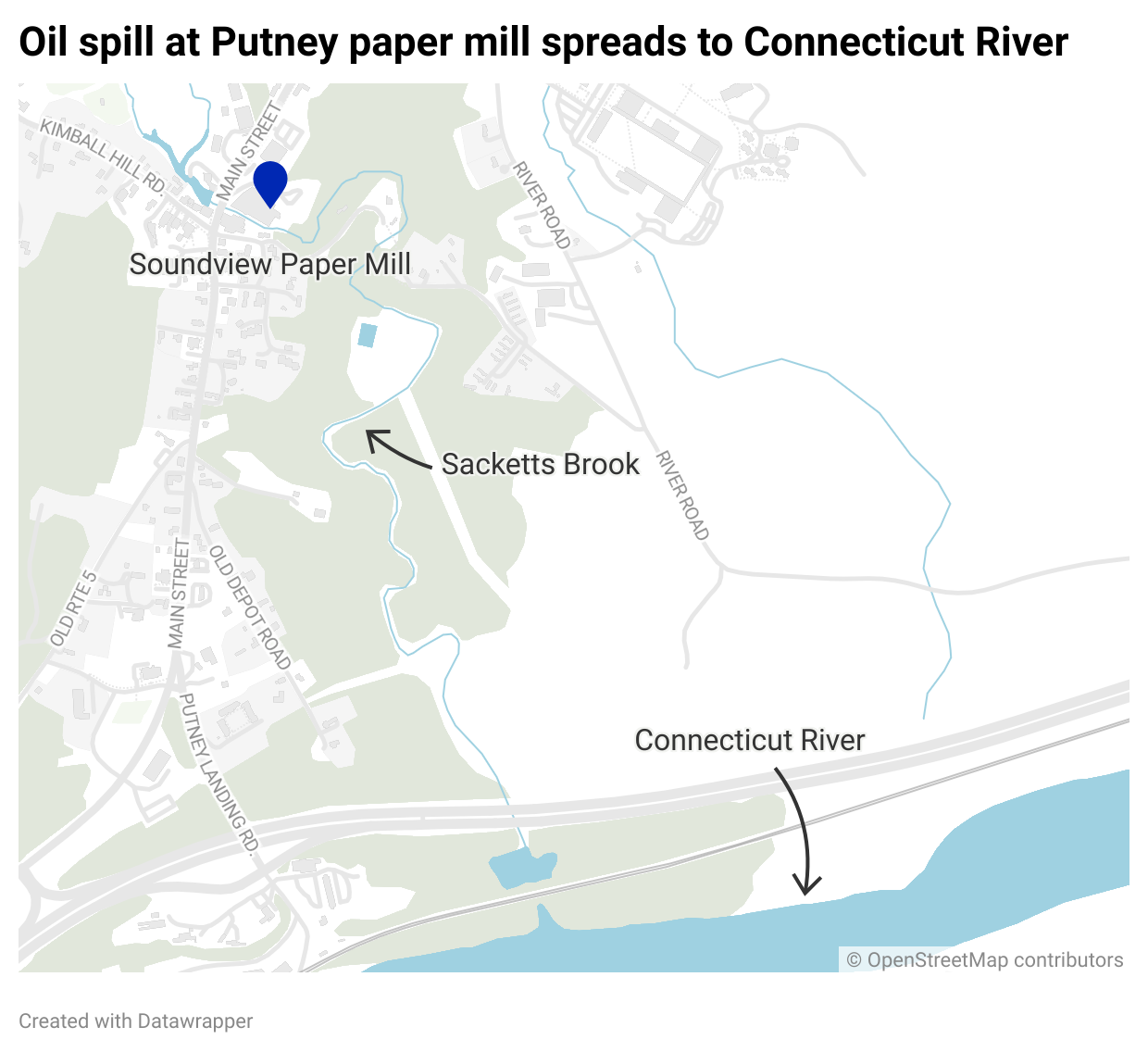 15,000 gallons of heating oil spilled from paper mill’s tank in Putney