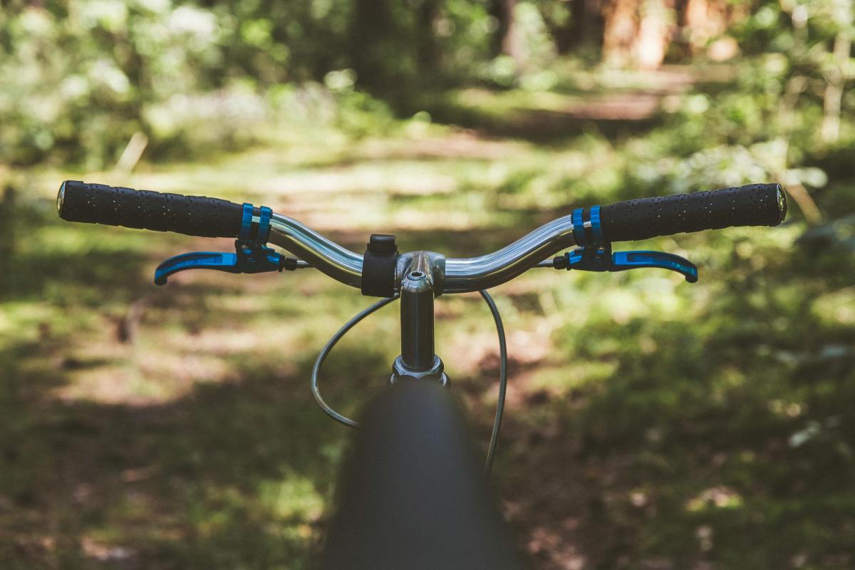 A bike on a rural path.
