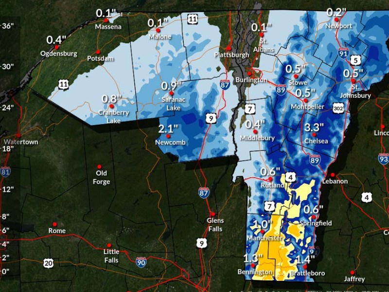 Thanksgiving storm arrived as predicted, leaving thousands without power in its wake