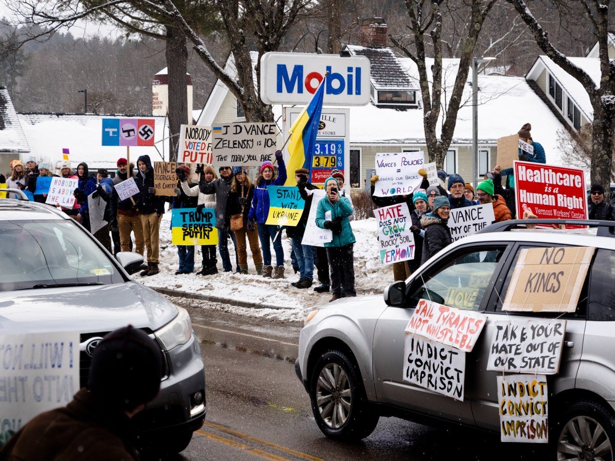 More than a thousand people protest Vice President JD Vance’s visit to Vermont