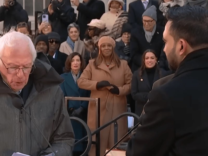 Bernie Sanders swears in Zohran Mamdani as New York City mayor