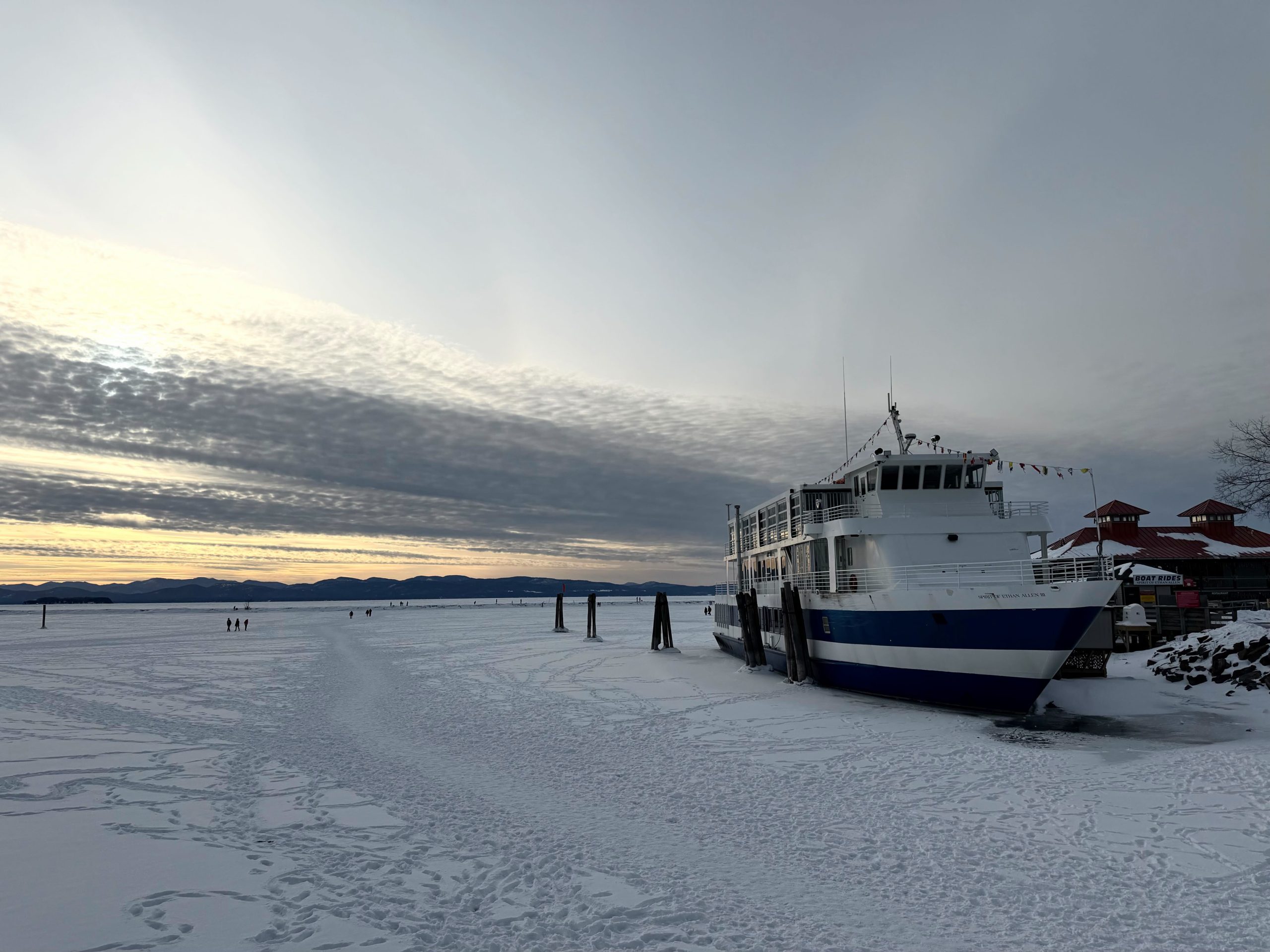 Lake Champlain fully freezes for the first time in 7 years