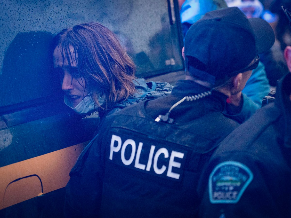 PHOTOS: Protesters gather to block ICE agents from apprehending man in South Burlington