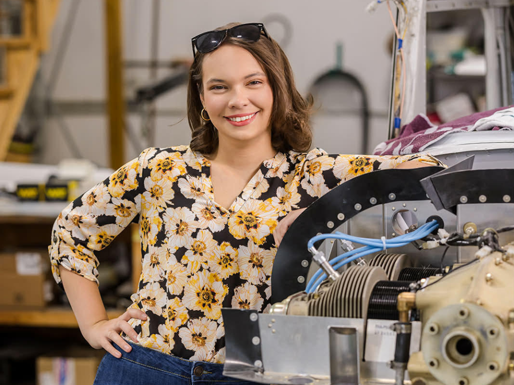 Aubrianna Mayette is soaring toward a future in aerospace engineering with the Air National Guard