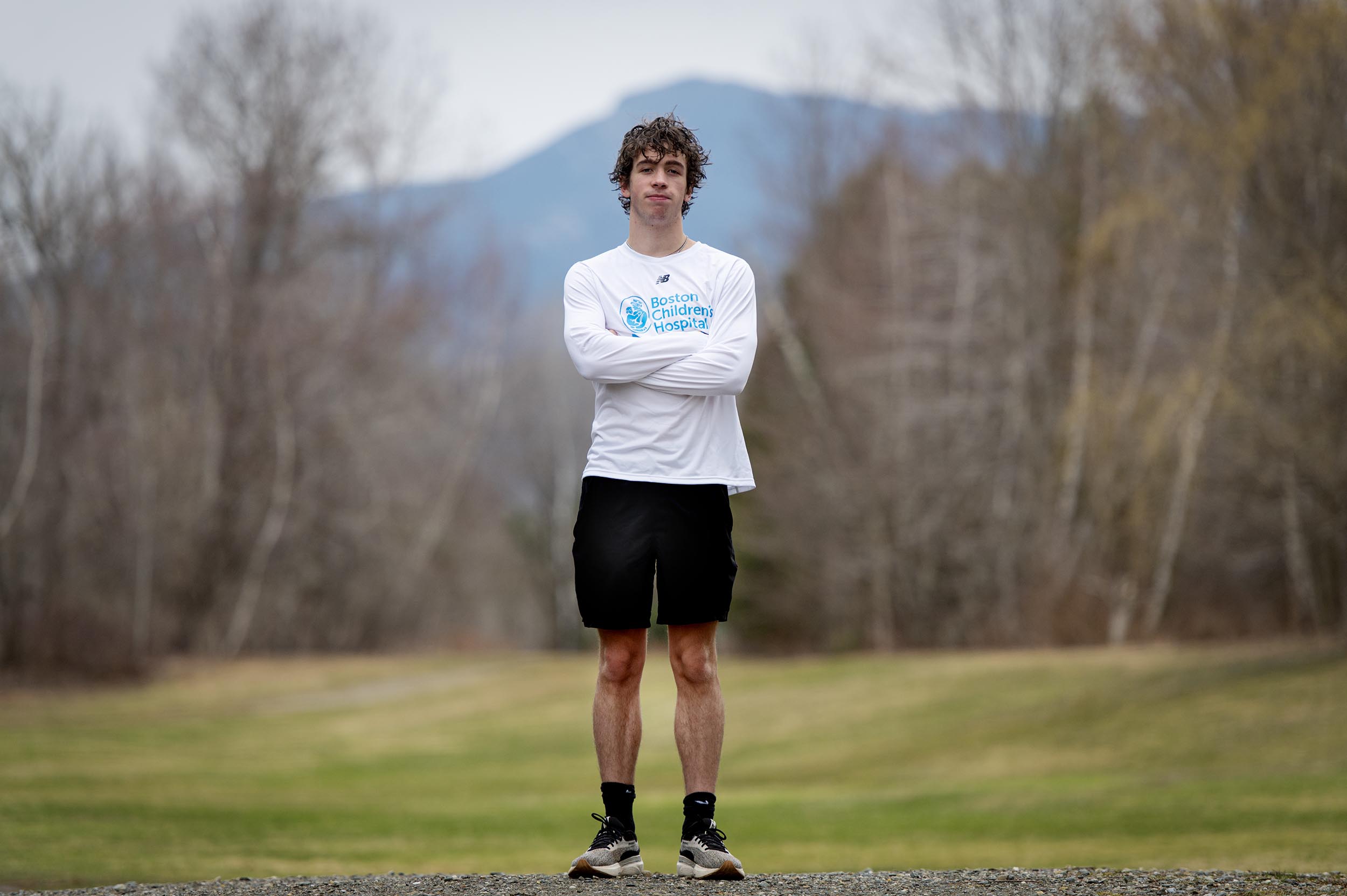 A teen bet he could run on a treadmill for 26 miles. Now he’s the youngest Vermonter in the Boston Marathon.